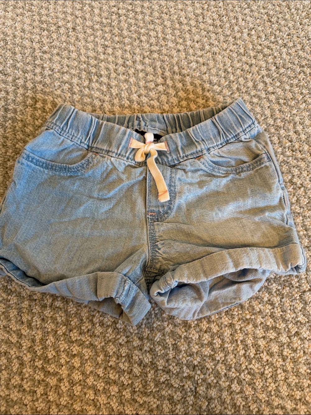 GAP Light Denim Tie-Waist Girls' Shorts